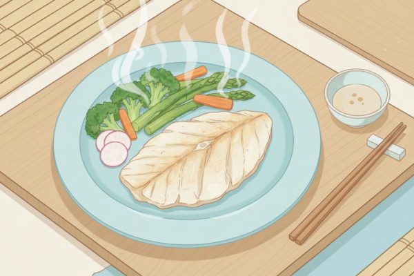 découvrez une recette saine et facile de filet de poisson cuit au four accompagné de légumes vapeur pour un repas équilibré et savoureux.