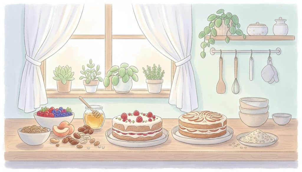 découvrez des recettes faciles et sans sucre pour préparer des gâteaux sains et délicieux, parfaits pour une alimentation équilibrée et gourmande.