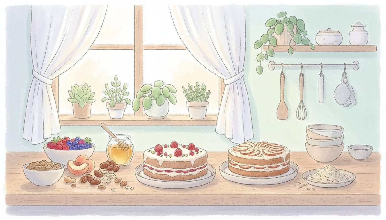 découvrez des recettes faciles et sans sucre pour préparer des gâteaux sains et délicieux, parfaits pour une alimentation équilibrée et gourmande.