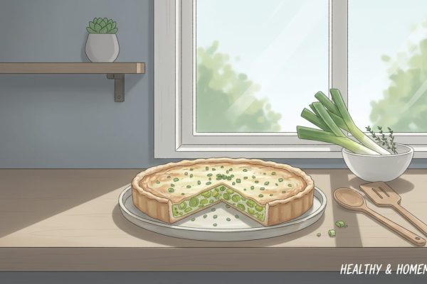 découvrez notre recette facile et savoureuse de tarte aux poireaux à l'ancienne, une version healthy pour un plat sain et gourmand à partager en famille.