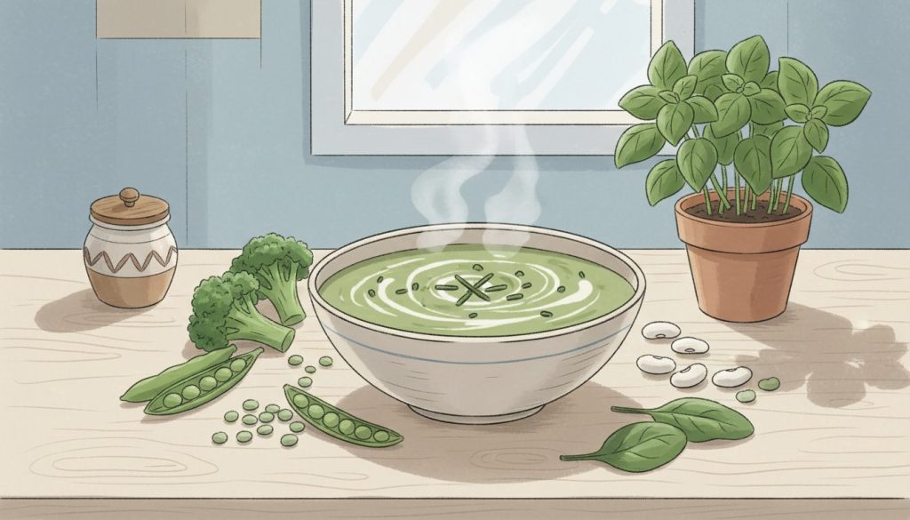 découvrez nos recettes faciles et saines de velouté de légumes verts et légumineuses, parfaites pour un repas savoureux et équilibré à tout moment.