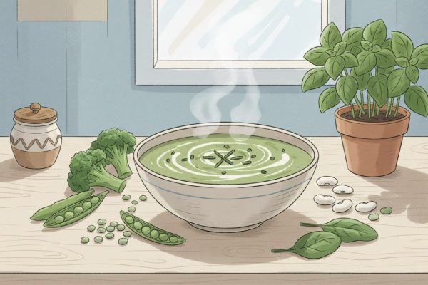 découvrez nos recettes faciles et saines de velouté de légumes verts et légumineuses, parfaites pour un repas savoureux et équilibré à tout moment.