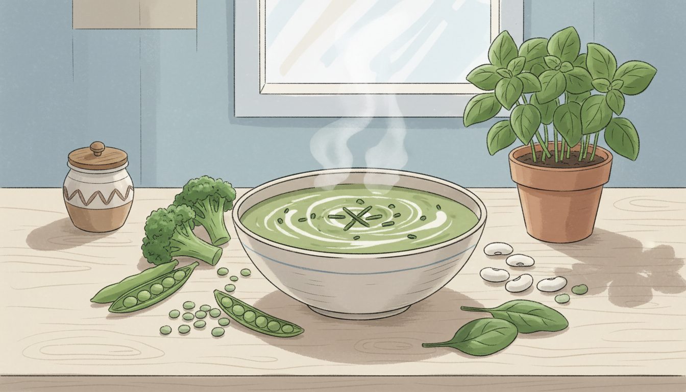 découvrez nos recettes faciles et saines de velouté de légumes verts et légumineuses, parfaites pour un repas savoureux et équilibré à tout moment.