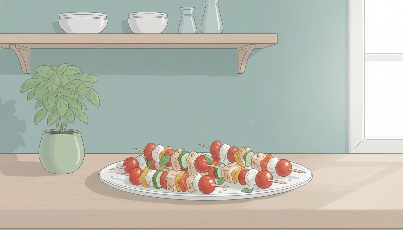 découvrez une recette de brochette healthy à préparer la veille pour un apéro rapide et savoureux. gagnez du temps tout en proposant une option saine à vos invités.