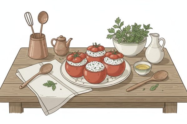 découvrez la recette facile et saine des tomates farcies au riz, un plat traditionnel de grand-mère savoureux et léger, parfait pour un repas équilibré.