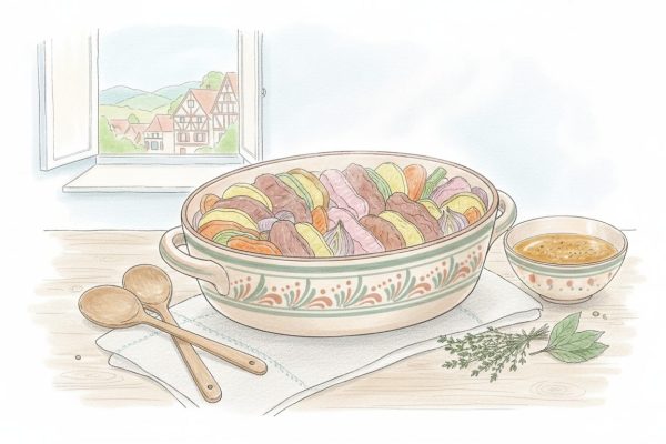 découvrez la recette traditionnelle du baeckeoffe, un plat alsacien authentique et savoureux pour un repas convivial en famille ou entre amis.