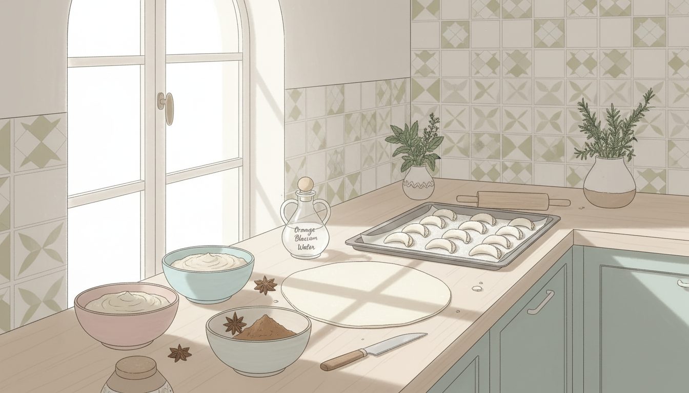 découvrez notre recette facile de corne de gazelle, un délicieux gâteau marocain traditionnel à préparer chez vous pour un goût authentique et gourmand.