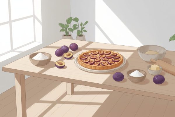 découvrez une recette facile et rapide de tarte aux prunes, parfaite pour un dessert équilibré et savoureux en toute simplicité.