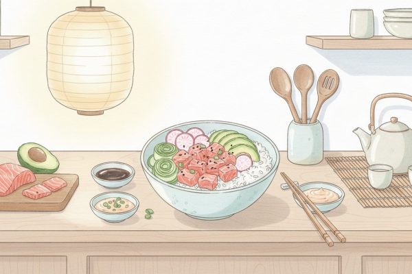 découvrez notre recette facile de poke bowl au saumon, un plat healthy et équilibré idéal pour un repas savoureux et nutritif.