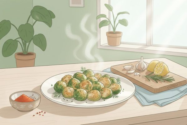 découvrez une recette saine et savoureuse de choux de bruxelles poêlés, parfaite pour un repas équilibré et nutritif.