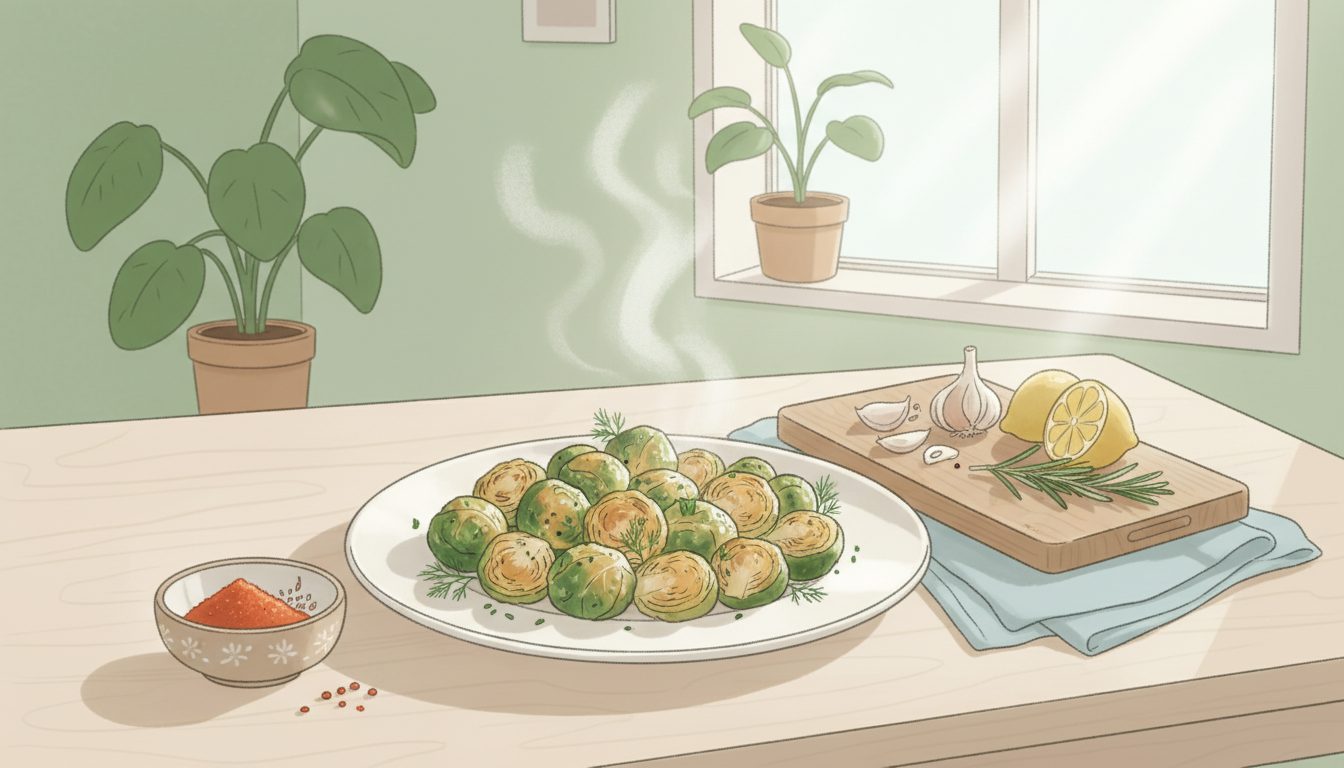 découvrez une recette saine et savoureuse de choux de bruxelles poêlés, parfaite pour un repas équilibré et nutritif.