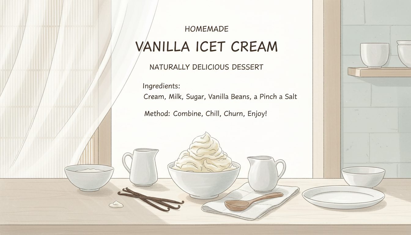 découvrez une recette simple et rapide pour préparer une glace vanille maison, un dessert naturellement délicieux et rafraîchissant à savourer en toute saison.