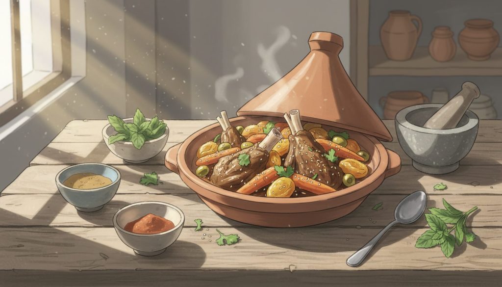 découvrez notre recette de tajine d'agneau, un plat marocain savoureux et équilibré qui allie tradition et saveurs authentiques pour régaler vos papilles.