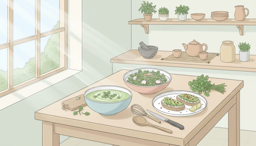 découvrez des recettes simples et healthy à base de cressonnette pour varier les plaisirs et adopter une alimentation équilibrée au quotidien.