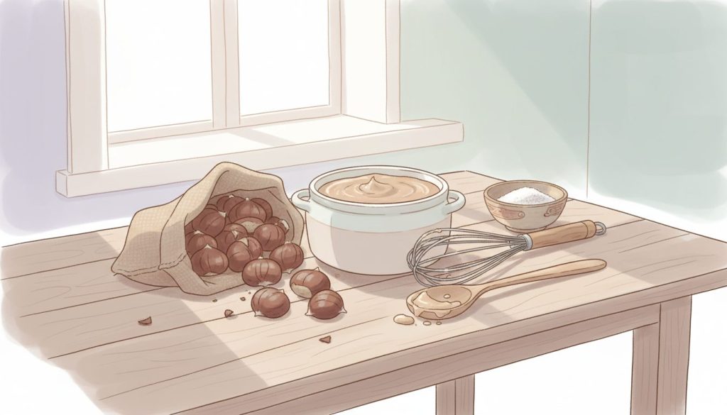 découvrez notre recette facile de crème de marrons maison, idéale pour un dessert gourmand et plein de saveurs. préparez un délicieux accompagnement sucré en quelques étapes simples.