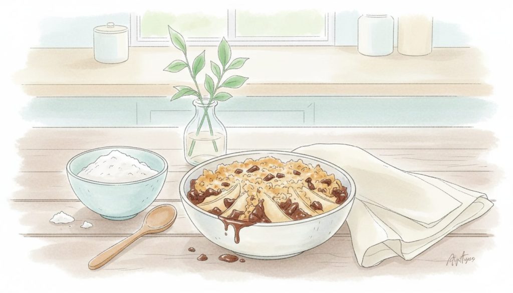 découvrez notre recette facile de crumble poire chocolat, un dessert gourmand et équilibré parfait pour toutes les occasions.