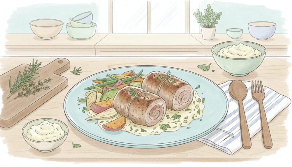 découvrez une recette facile et saine de paupiettes de veau, parfaite pour un repas équilibré et savoureux. idéale pour allier plaisir et nutrition au quotidien.