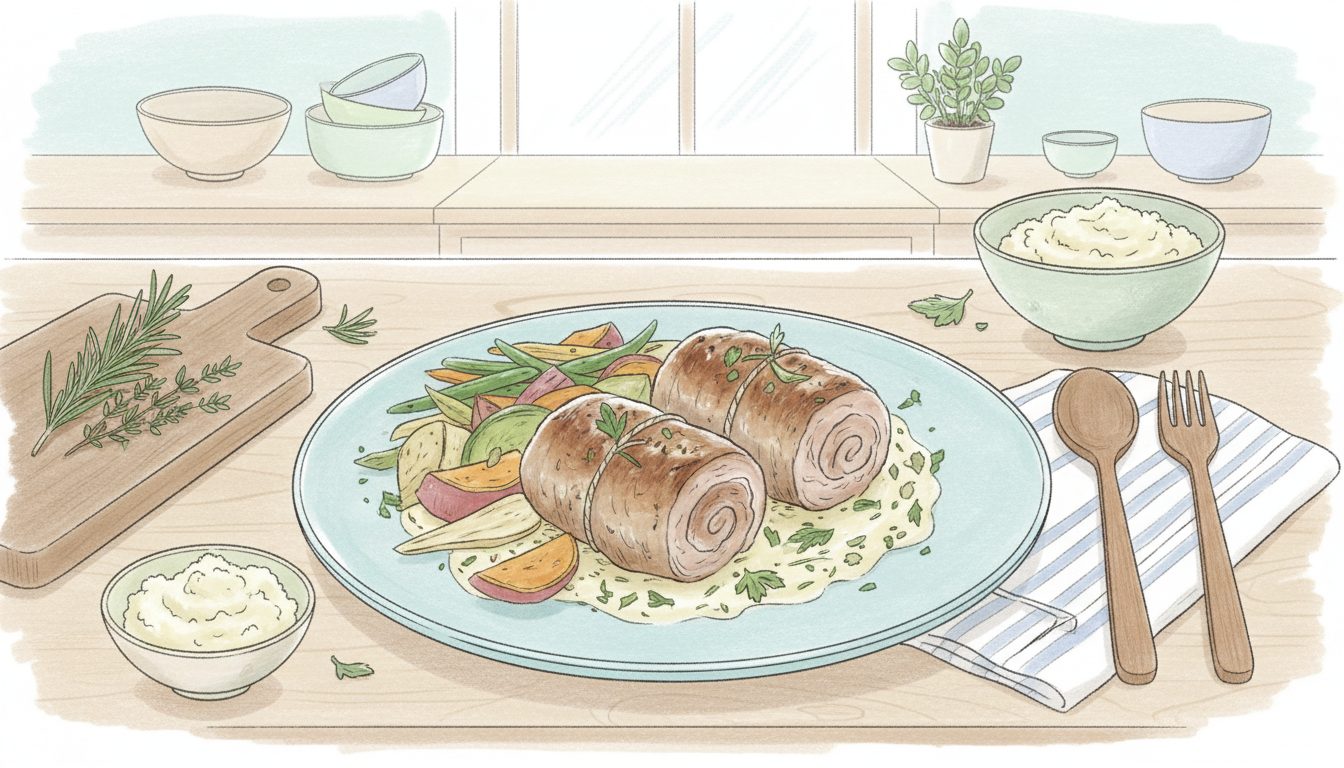 découvrez une recette facile et saine de paupiettes de veau, parfaite pour un repas équilibré et savoureux. idéale pour allier plaisir et nutrition au quotidien.