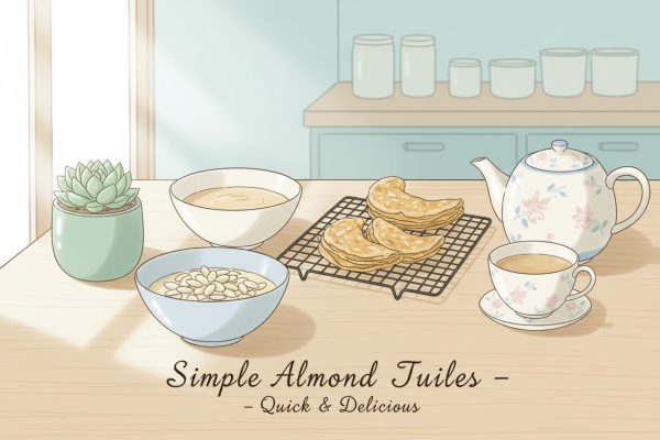 découvrez une recette facile et rapide de tuiles aux amandes, idéale pour un goûter léger et gourmand. parfait pour surprendre vos invités avec une douceur maison.