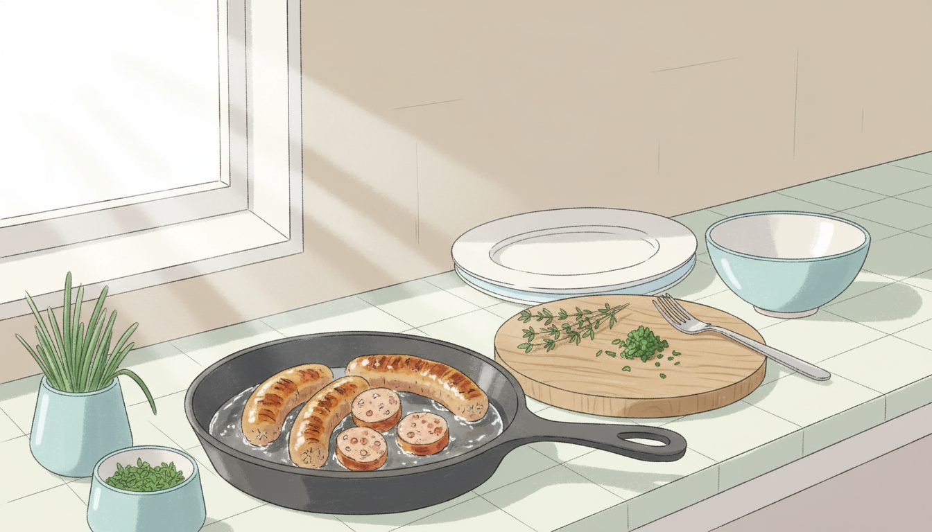 découvrez une recette simple et savoureuse d’andouillette à la poêle, idéale pour un repas réussi rapidement et facilement.