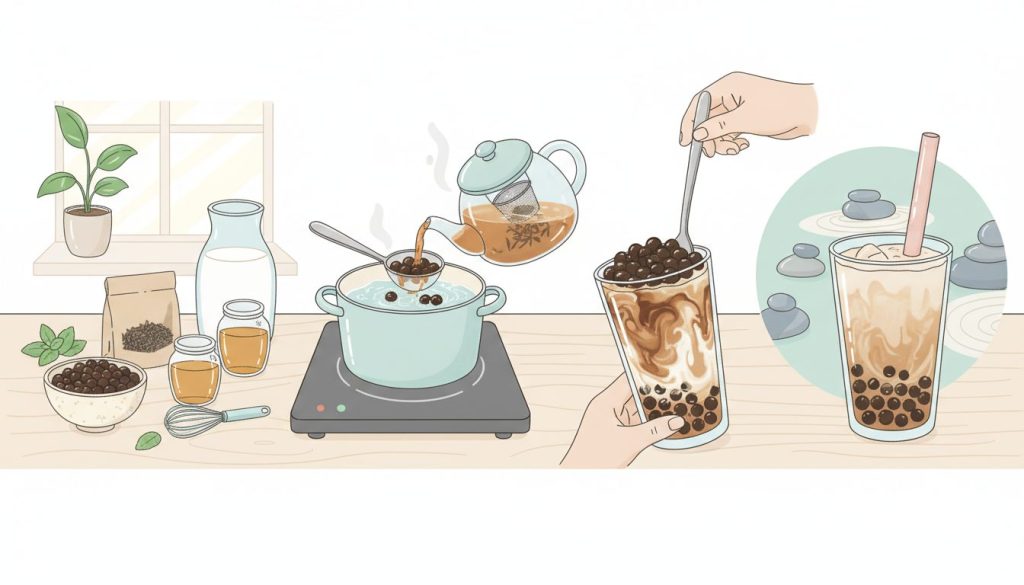 découvrez comment préparer facilement et rapidement une recette de bubble tea maison simple et gourmande pour ravir vos papilles.