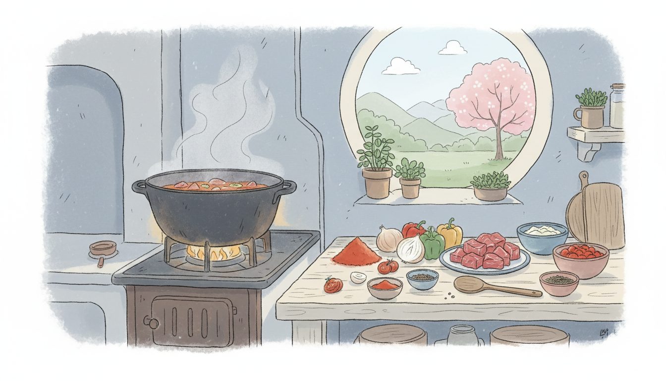 découvrez la recette traditionnelle du goulash hongrois, un plat authentique et savoureux, parfait pour réchauffer vos repas avec ses secrets culinaires uniques.